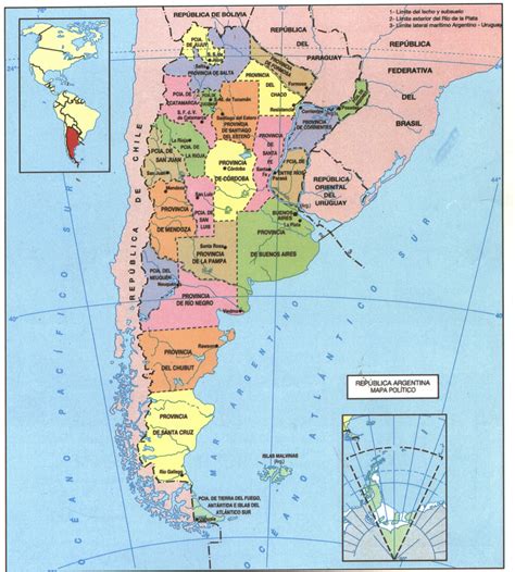 mapa politico de la argentina